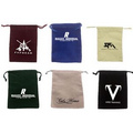 Printed Velveteen Drawstring Jewelry Pouch (4"x5.5")